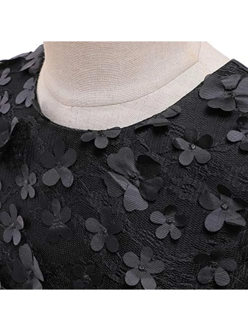 Girls Lace Applique Flower Girl Dress Tulle Formal Gown Sleeveless